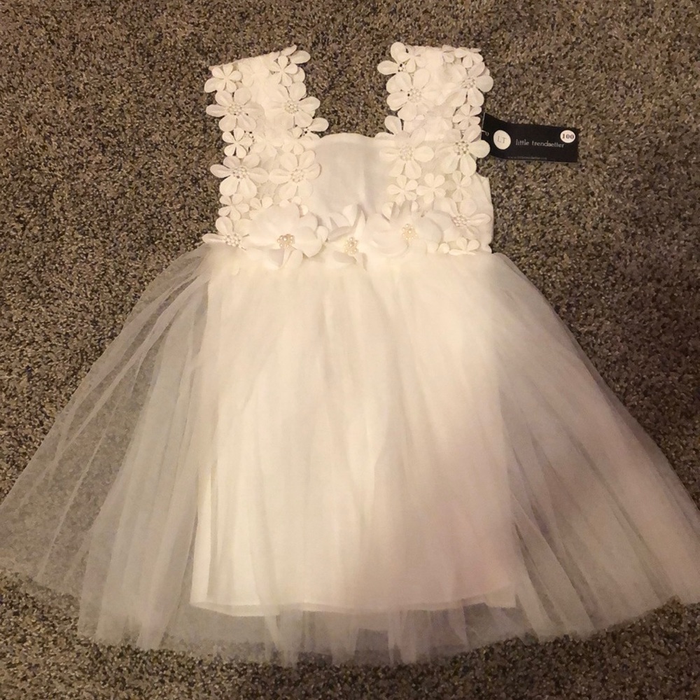 Little Trendsetter Dress - 3T - White NWT